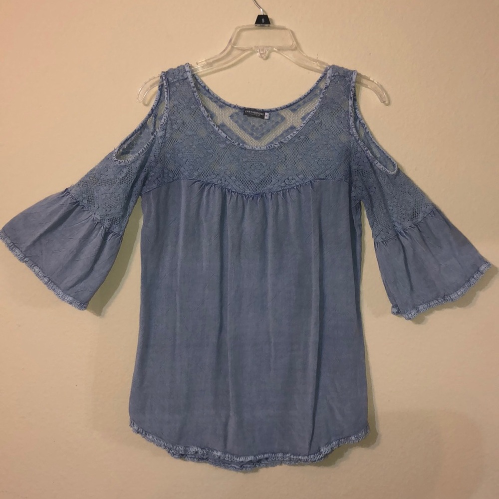 Cute floral jean top